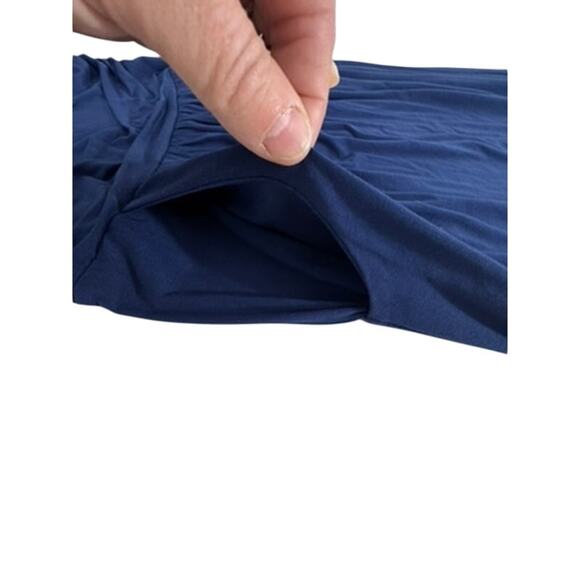 "VANILLA BAY" Strapless Jersey Dress SZ S Pockets Beach Tropical Sexy Casual - Picture 6 of 11